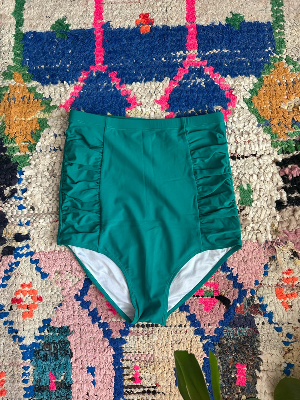 Super High-Waist Sun Baked Swim Bottoms - Teal